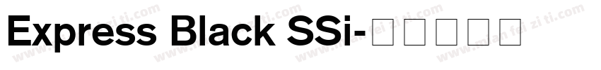 Express Black SSi字体转换